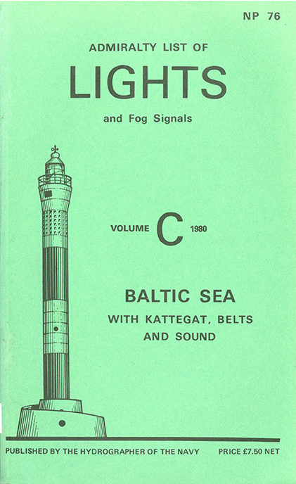 Admiralty list of lights and fog signals – vol. C – 1980