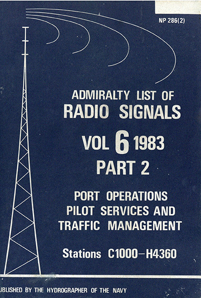 Admiralty list of Radio Signals vol. 6 part 2