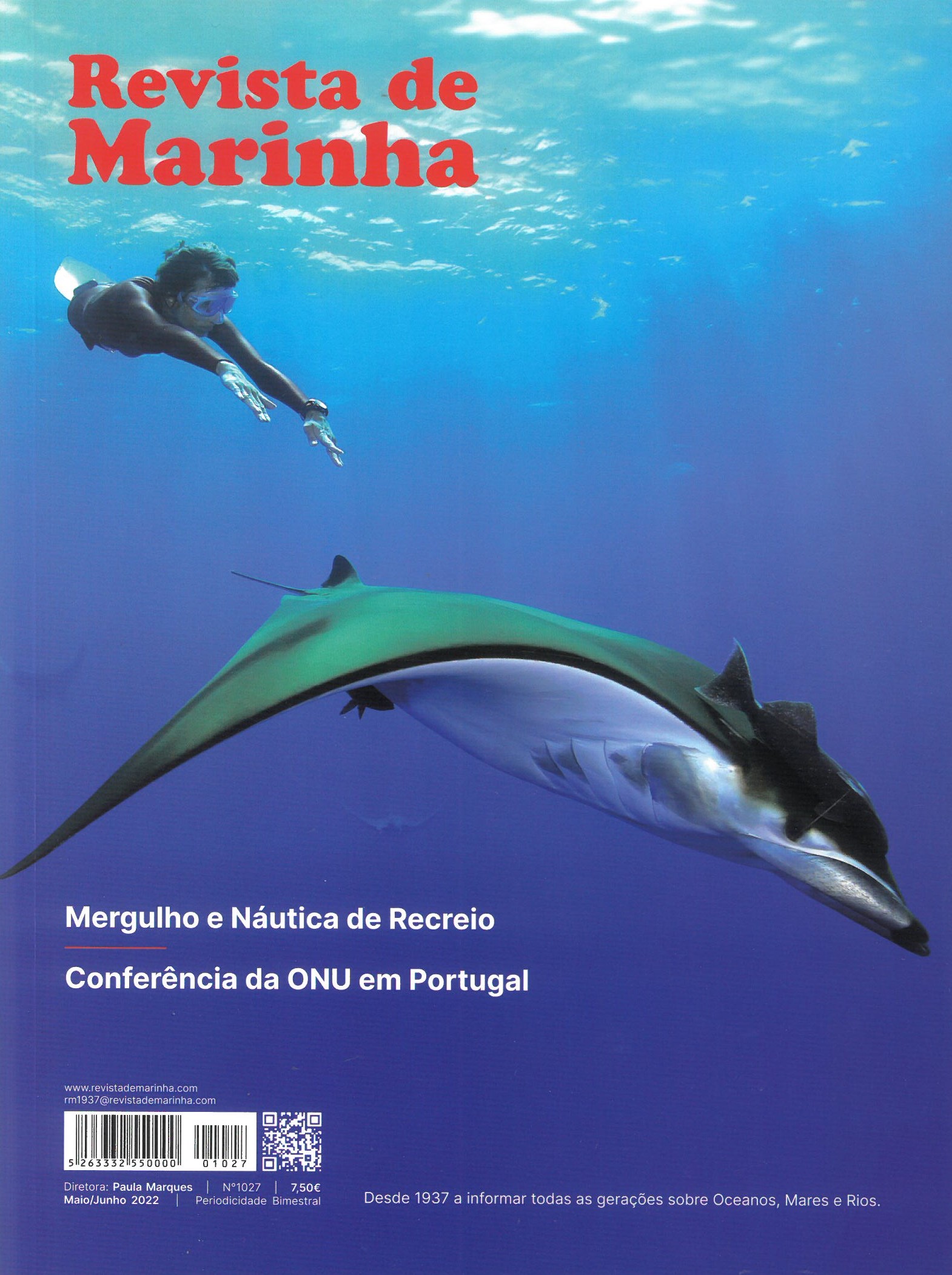 Revista de Marinha, nº1027 – Mergulho e náutica de recreio | Conferência da ONU em Portugal