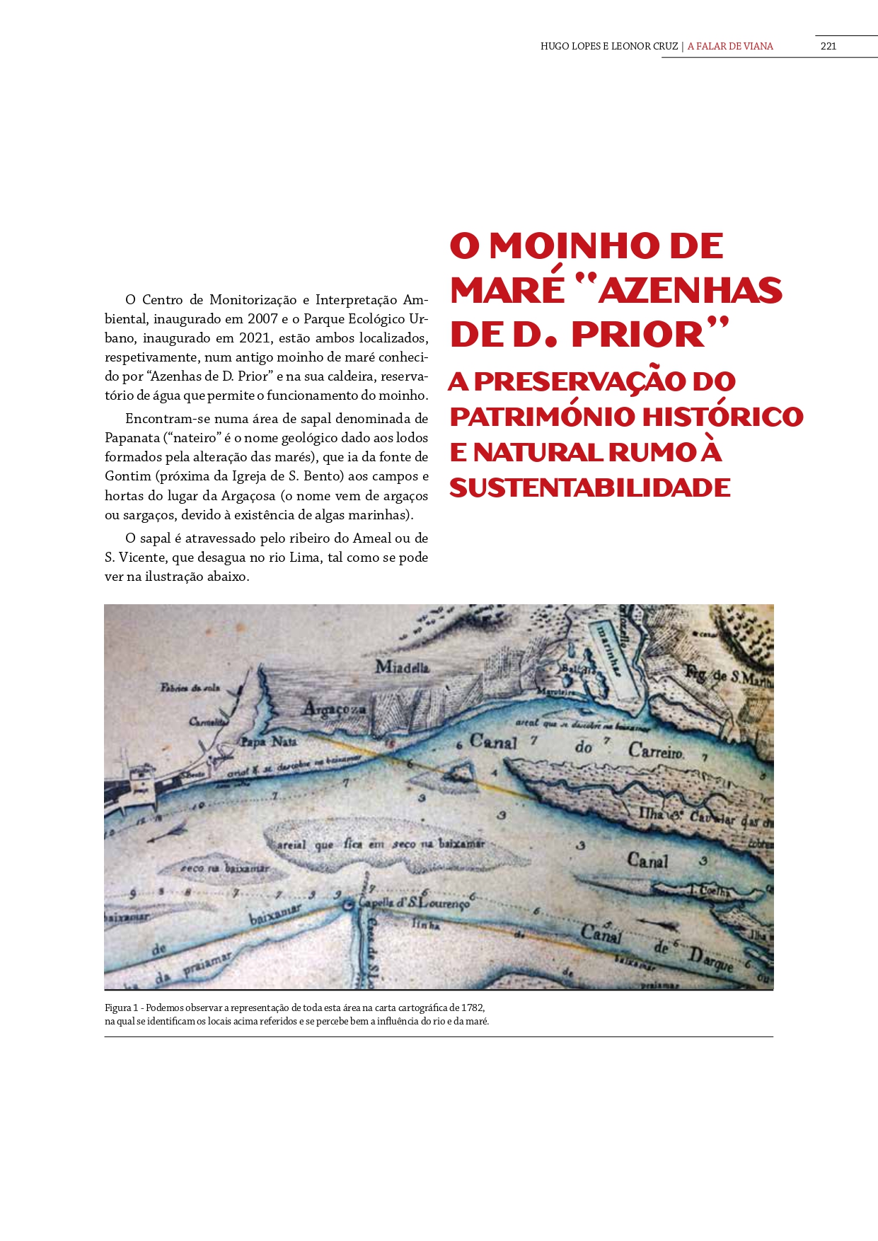 O moinho de maré “Azenhas de D. Prior” – a preservação do património histórico e natural rumo à sustentabilidade